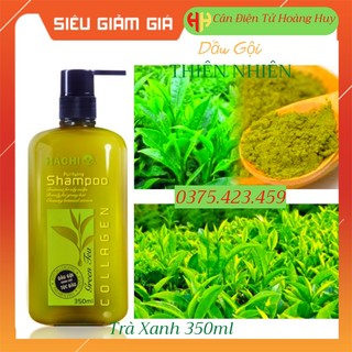 Dầu gội trà xanh Hachi 350ml được chiết xuất từ lá trà xanh nguyên chất giúp phục hồi mái tóc bị dầu