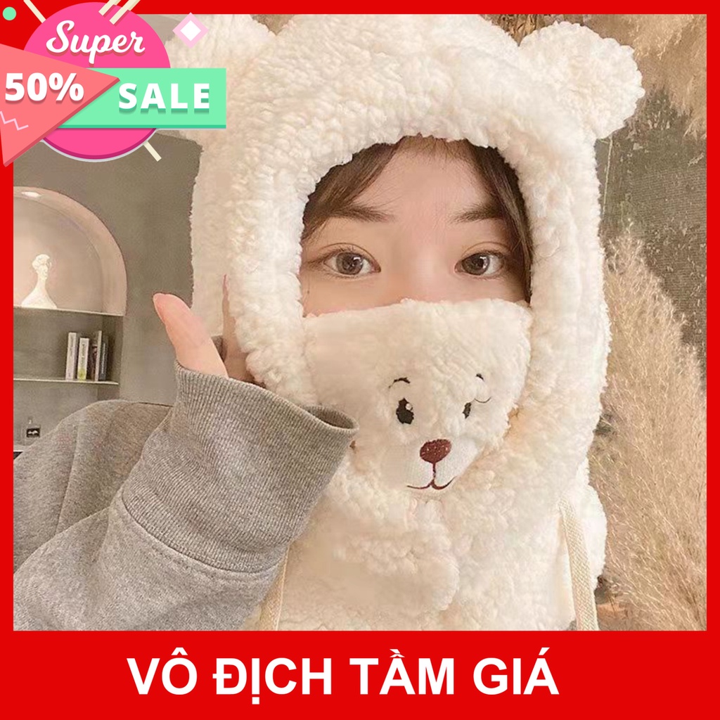 Mũ len hình con Cừu Hàn Quốc, Mũ len mùa đông, Quà tặng dễ thương dành cho các bạn nữ