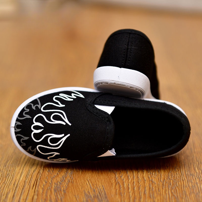 Giày Lười Vải Canvas Chống Trượt Thoáng Khí Cho Bé