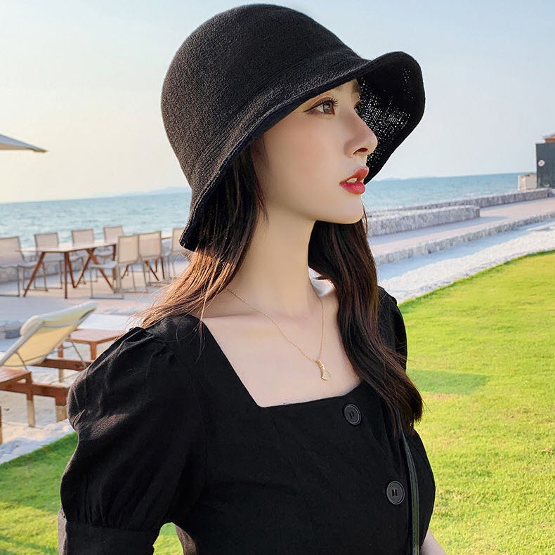 (Nhiều màu-Chất lụa sữa) Mũ, Nón Vành nhỏ che nắng, style Hàn quốc, đi chơi đi biển SA9631