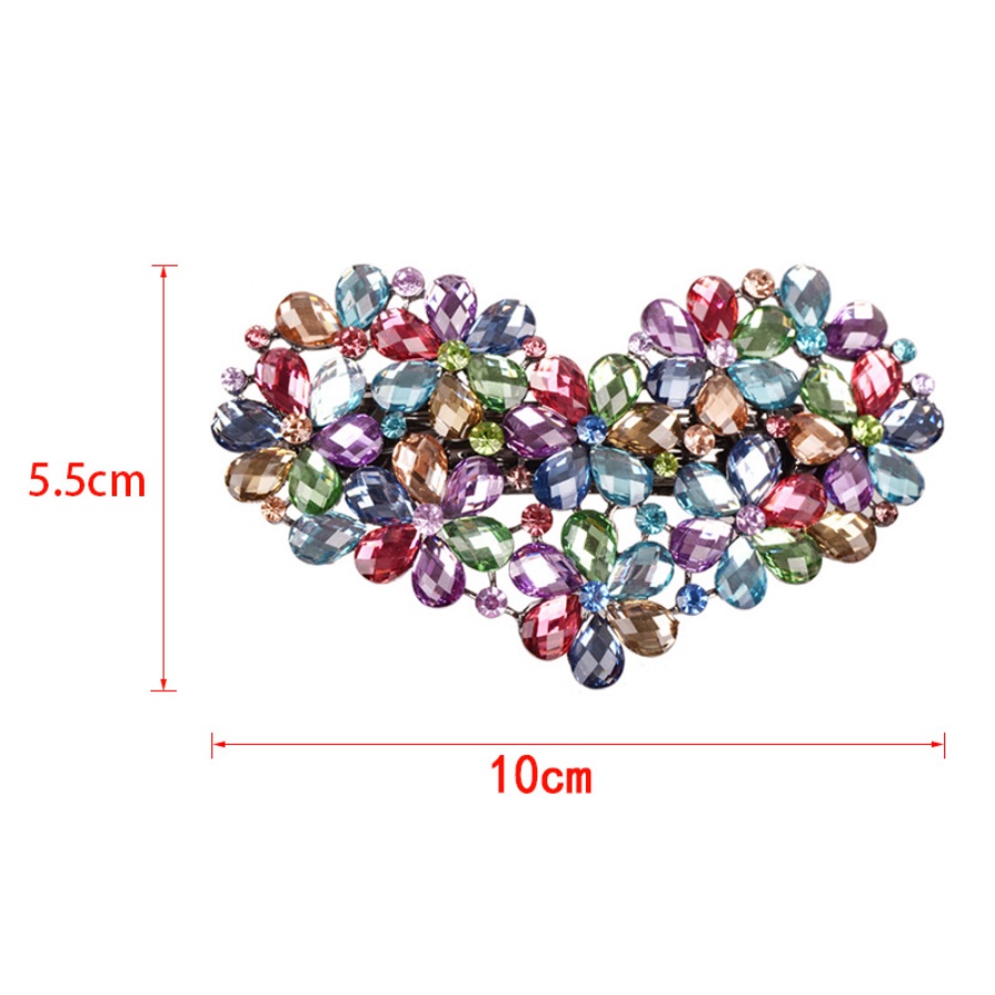 Kẹp TóC HìNh Hoa ĐíNh Kim Cương Giả NhiềU MàU ThờI Trang Cho Nữ