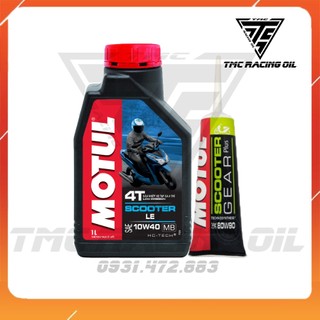 Combo nhớt Motul LE 10w40 và nhớt lap Motul