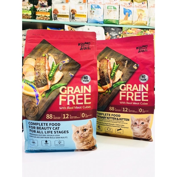 Thức ăn hỗn hợp dành cho mèo GRAIN FREE