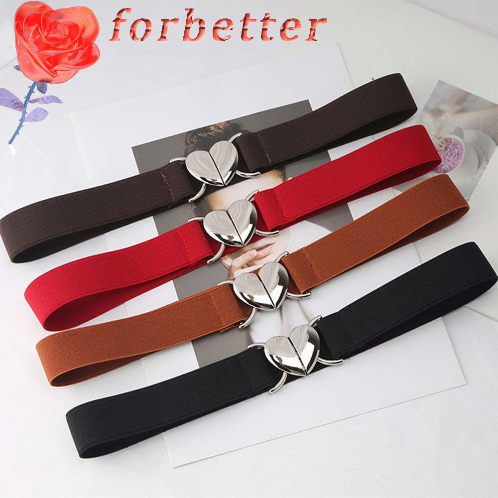 Thắt Lưng Co Giãn Mặt Trái Tim Bằng Kim Loại Thanh Lịch Nhiều Màu Sắc Dành Cho Nữ