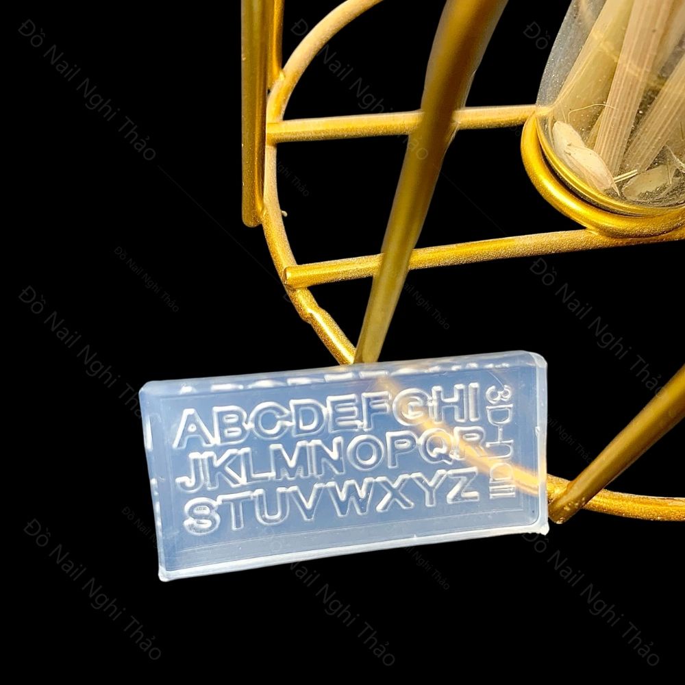 Khuôn silicon nail chữ cái JELIVA