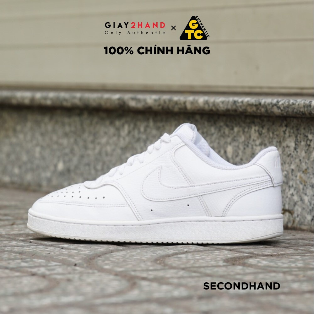 Giày Sneaker Thể Thao Unisex Court Vision Low White CD5463-100 - Giày Cũ Chính Hãng 100%