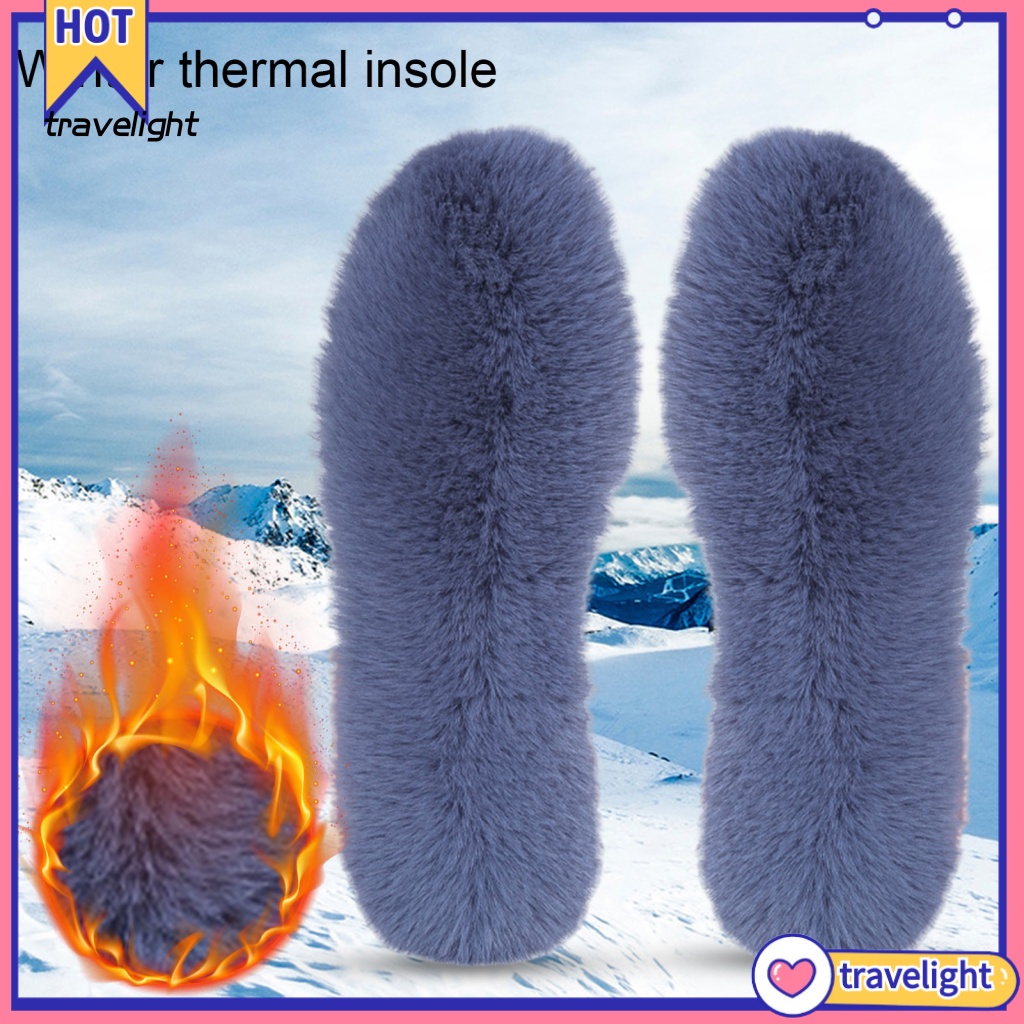 (Travelight) 1 Cặp Đế Lót Giày Giữ Ấm Mềm Mại Linh Hoạt