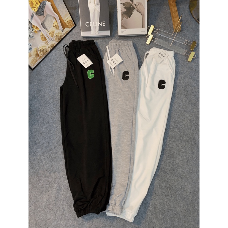 HOT | QUẦN THUN CHỮ C THÊU SIÊU MÁT MẺ THOẢI MÁI  KP