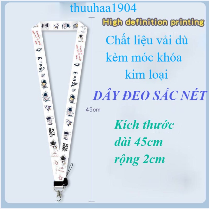 Bao Đựng Thẻ kèm Dây Đeo Thẻ Học Sinh, Dây Đeo Thẻ Dọc Cho Sinh Viên thuuhaa1904 HỌA TIẾT KHỦNG LONG