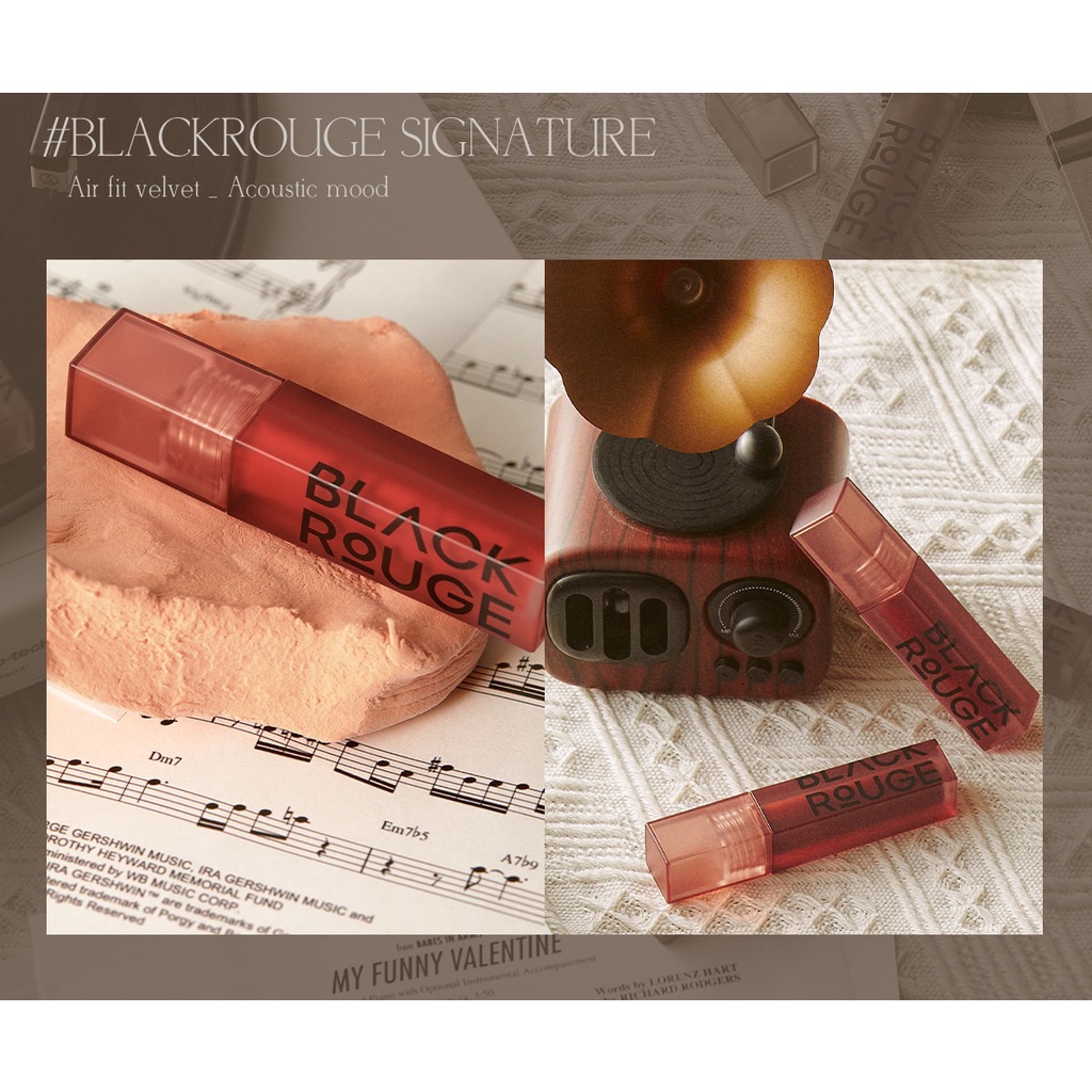 Son Kem Lì Black Rouge Ver 9 - Son Black Rouge Air Fit Velvet Tint Ver.9 Acoustic Mood