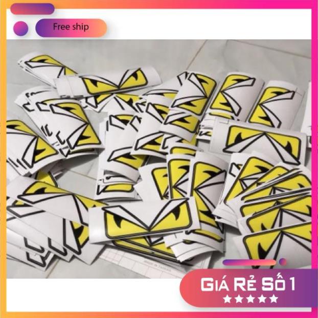 Combo 20 cái Tem giấy mắt fendi size 5x12cm