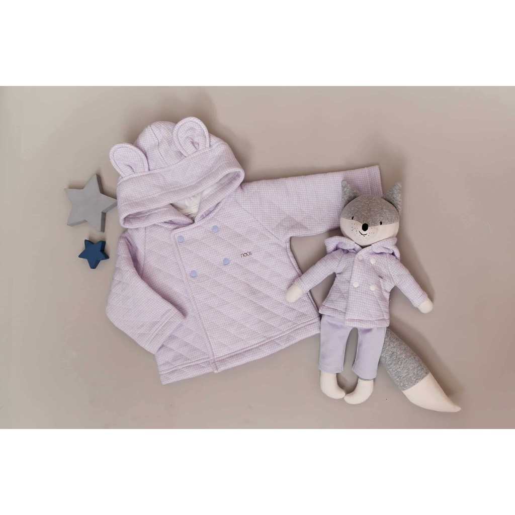 Áo Khoác Tai Thỏ Chần Bông