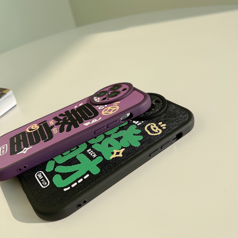 Ốp Điện Thoại Silicone In Chữ Luck Cho Iphone 14 XS XR 11 12 13 PRO MAX