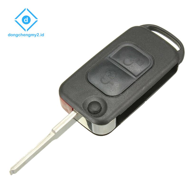 Vỏ ChìA KhóA ĐiềU KhiểN Từ Xa 2 NúT BấM HU64 Cho Xe Mercedes Benz A C E S W168 W202
