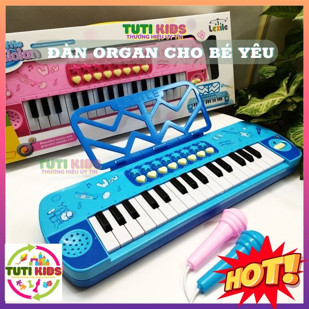Đàn Organ - đàn piano - đàn karaoke cho bé kèm mic tập làm ca sĩ quà tặng sinh nhật, noen, đồ chơi trẻ em,tutikids