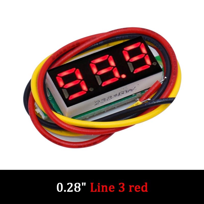 Vôn Kế Điện Tử 3 Dây 0.28 inch DC 0-100V