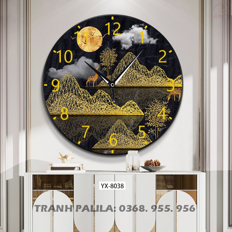 Đồng Hồ Tranh Tráng Gương Nghệ Thuật Chạy Pin Giá Rẻ - Tranh Treo Tường Decor Phòng Khách, Phòng Ngủ, Phòng Ăn Đẹp