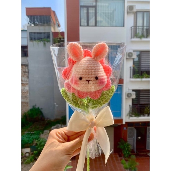 Hoa đan len handmade