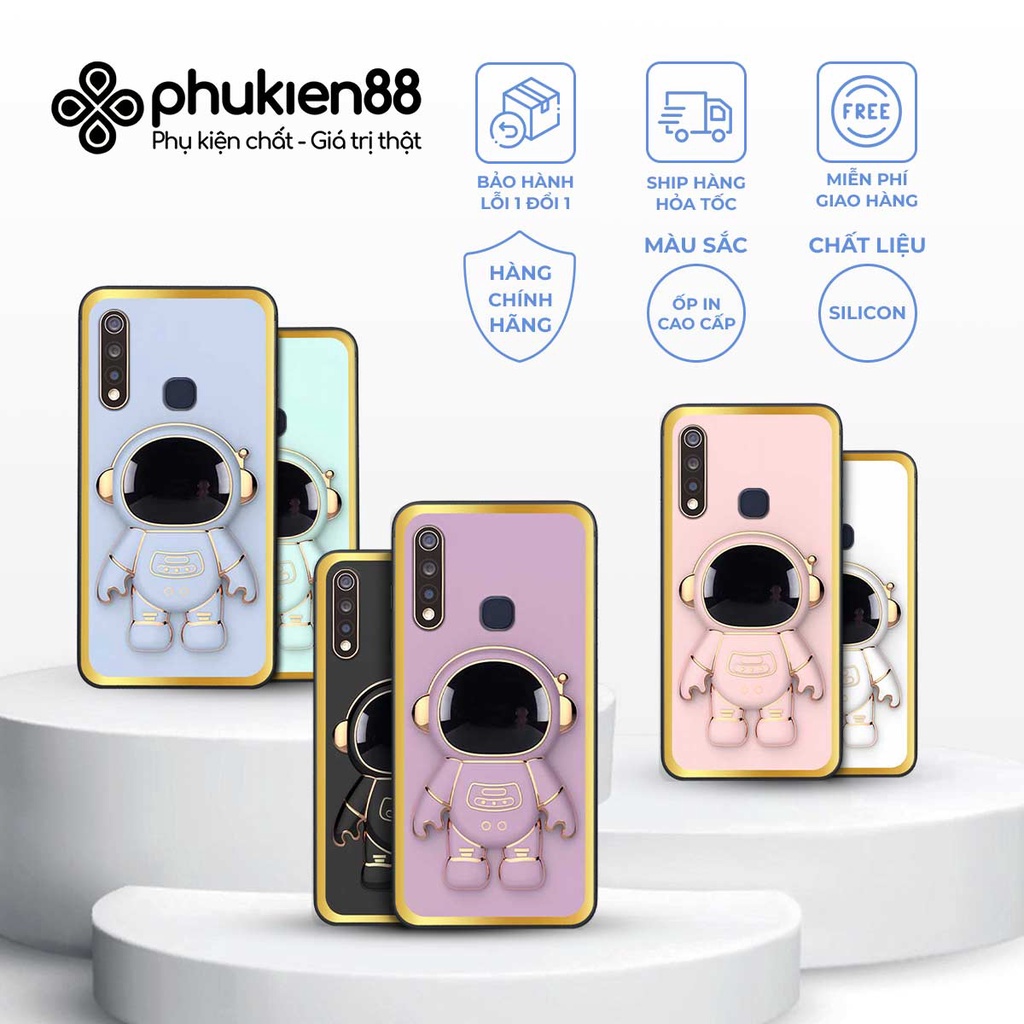 Ốp lưng Vivo Y19 / U3 in hình hiệu ứng 3D phi hành gia robot đáng yêu, ốp rẻ đẹp