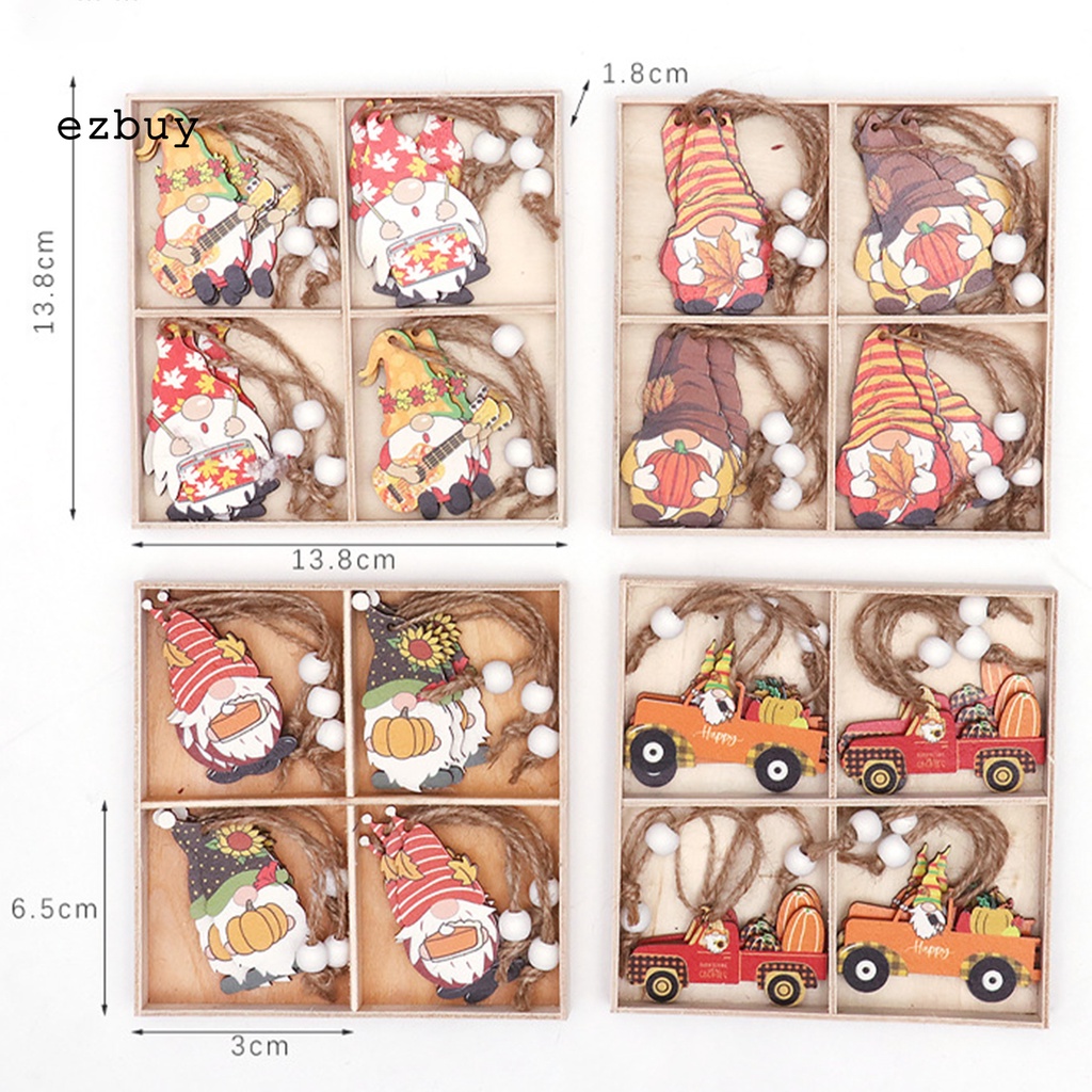 Bộ 12 Búp Bê Bằng Gỗ Dùng Trang Trí Giáng Sinh