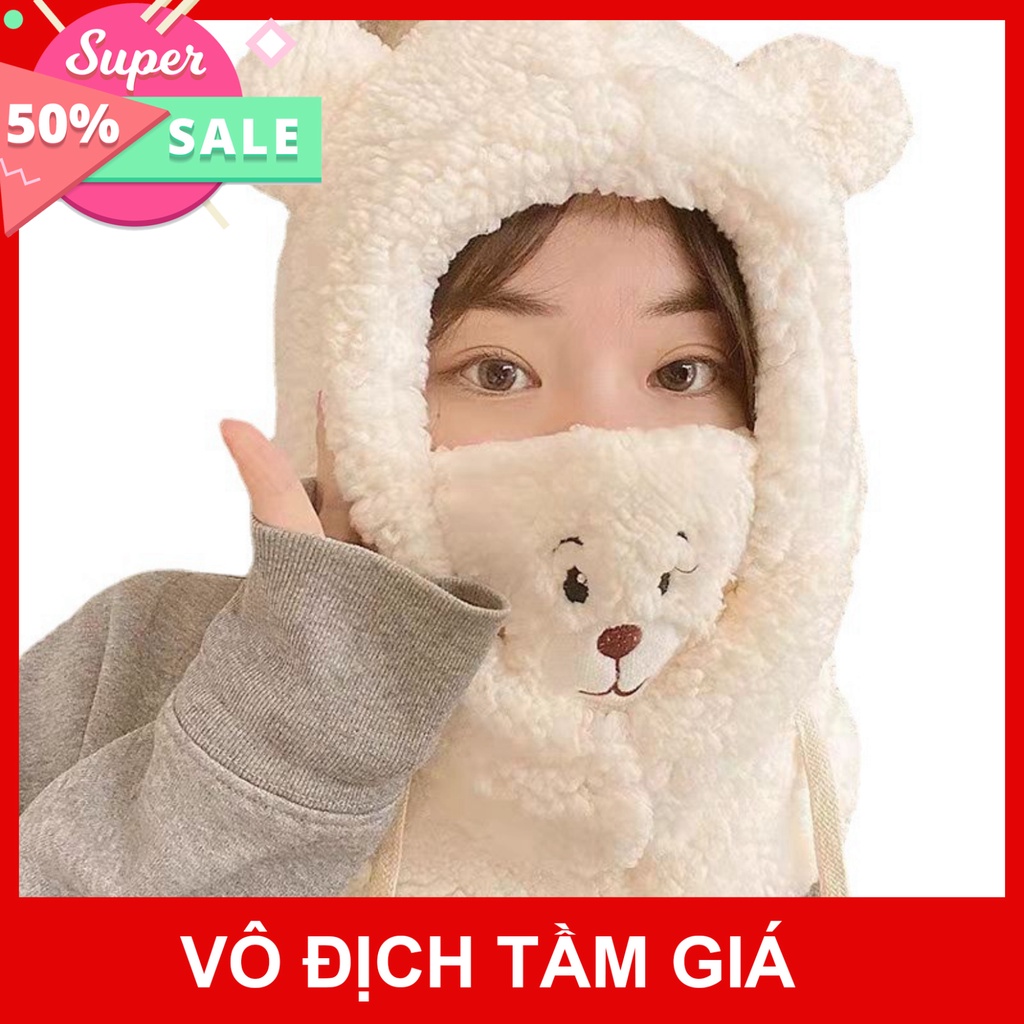 Mũ len hình con Cừu Hàn Quốc, Mũ len mùa đông, Quà tặng dễ thương dành cho các bạn nữ