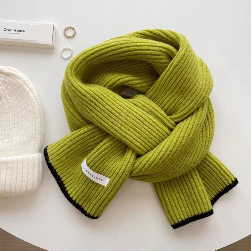 Khăn Choàng Cổ Dệt Kim Thời Trang Mùa Đông Hàn Quốc Mới Cho Nữ