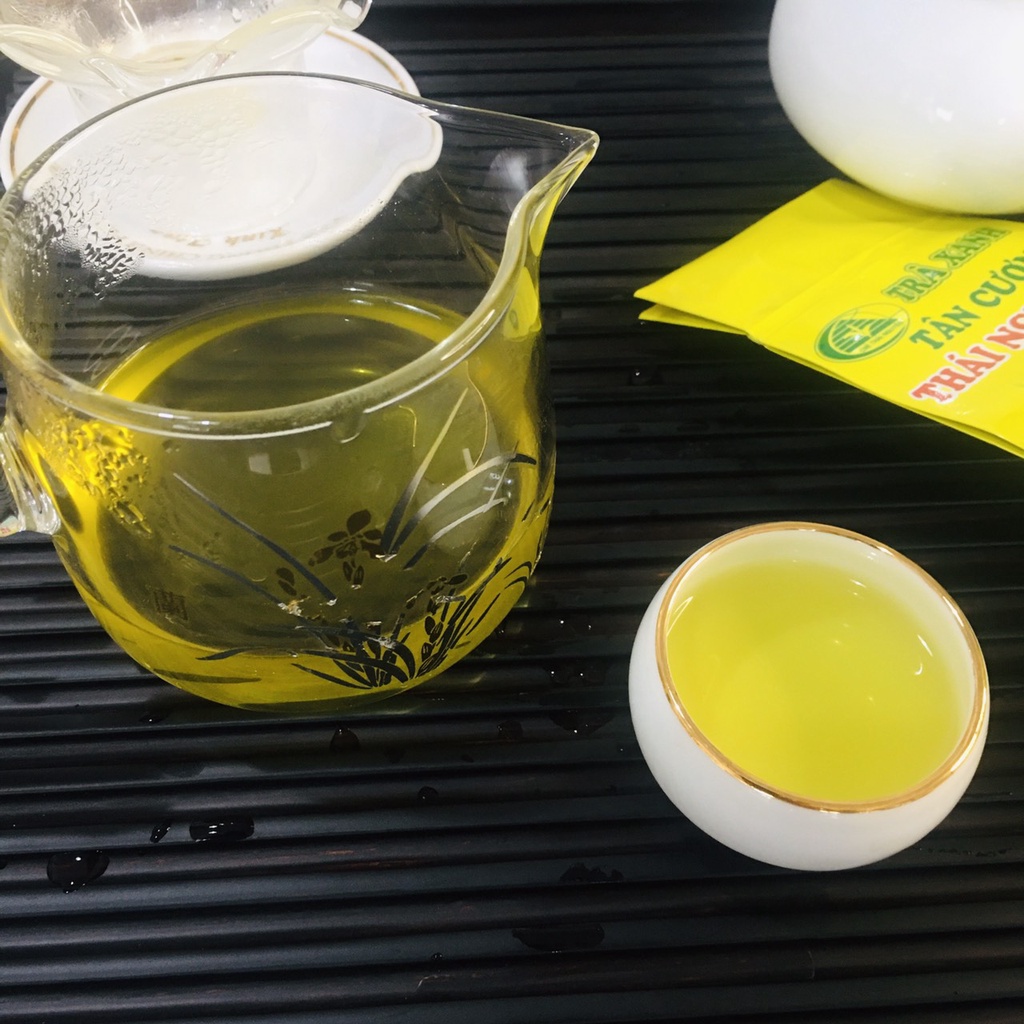 Trà Nõn Đinh Tân Cương Thái Nguyên - Trà xanh đặc sản Thái Nguyên, thơm ngon, nước xanh, hậu ngọt.