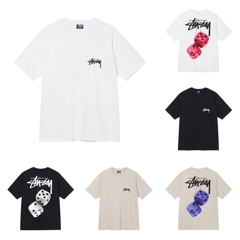 ÁO THUN STUSSY FUZZY DICE CHÍNH HÃNG, STUSSY FUZZY DICE TEE - 100% AUTHENTIC - CÓ SẴN BAO CHECK