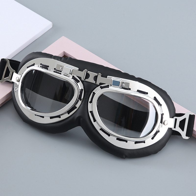 Kính phi công gắn mũ bảo hiểm 1/2 và 3/4 đi phượt trang trí mũ,Kính UV, Sticker