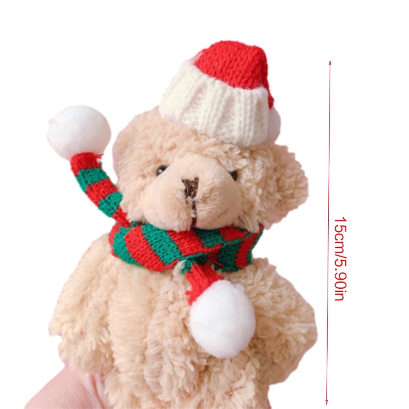 Gấu Nhồi Bông Mini Phong Cách Giáng Sinh Đáng Yêu