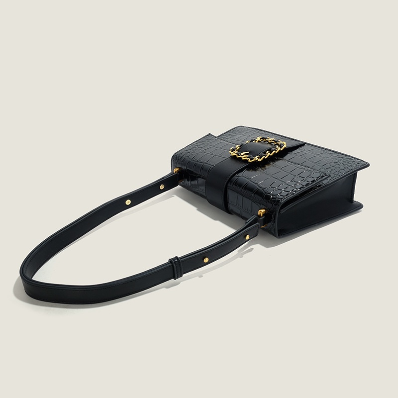 Ielgy Túi Xách Đeo Vai Giả Da Cá Sấu Sức Chứa Lớn Hàng Ngày Cho Nữ