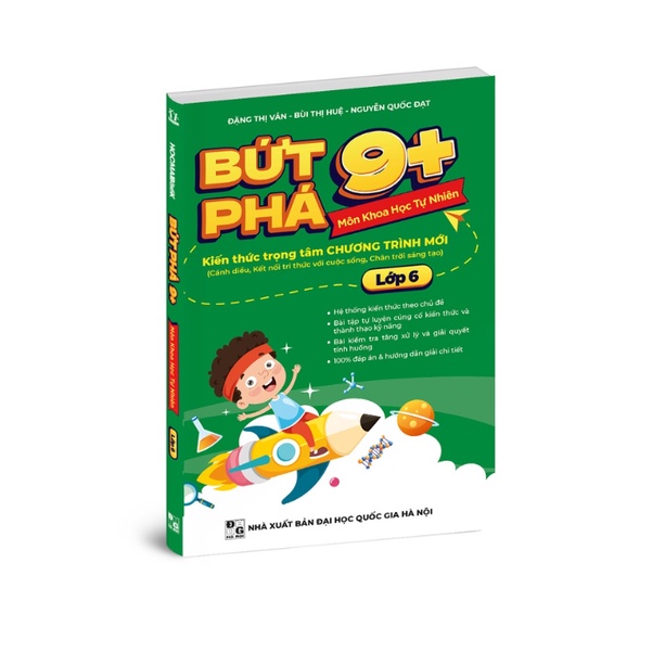 Sách - Combo 4 cuốn Bứt Phá 9+ Môn Toán + Ngữ Văn + Tiếng Anh + Khoa Học Tự Nhiên - Lớp 6