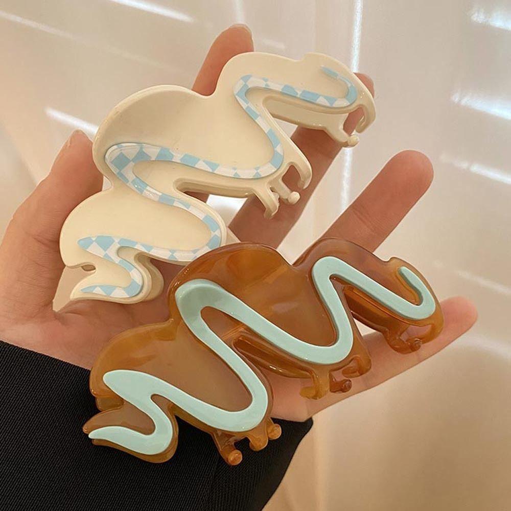 Kẹp Tóc Móng Vuốt Hình Học / Cá Mập Phong Cách Ins Cổ Điển Hợp Thời Trang Cho Nữ VANES1