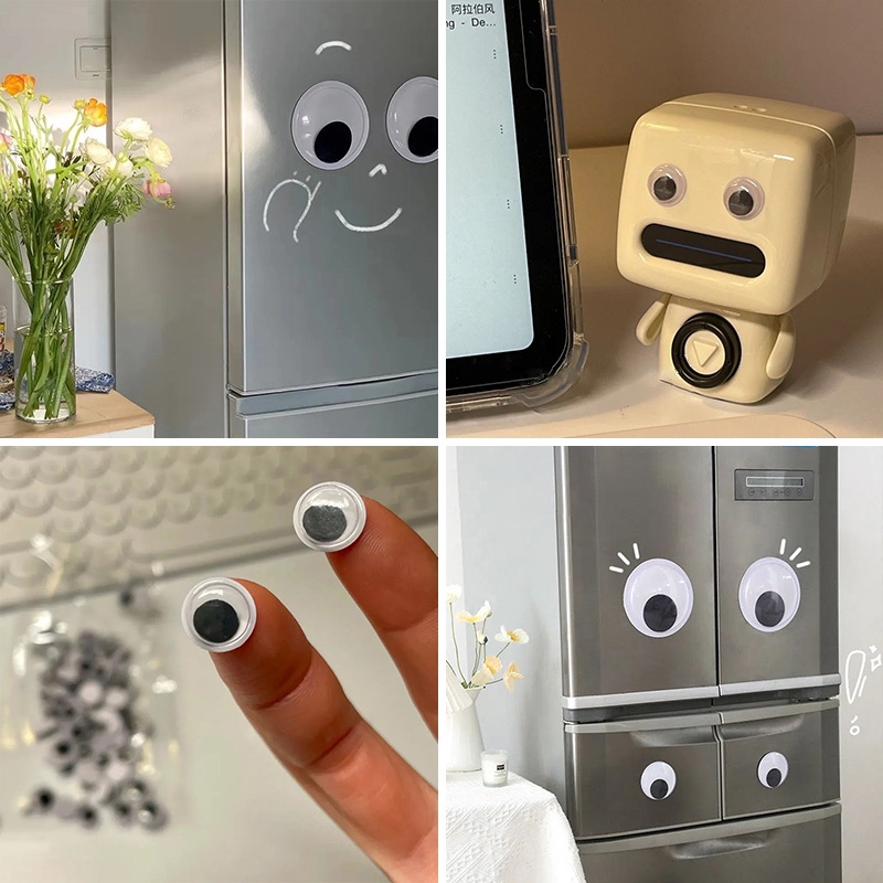 Miếng Dán Trang Trí Mắt Họa Tiết Đôi Mắt 3D Dễ Thương DIY