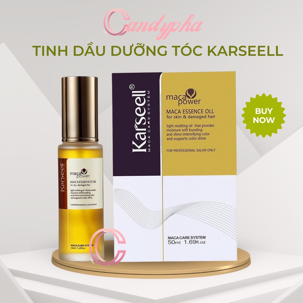 Tinh dầu dưỡng tóc phục hồi Karseell Maca Essence Oil 50ml hàng chính hãng