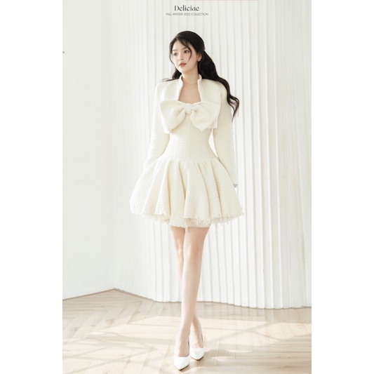 RITA DRESS & RITA BLAZER - Váy nơ cúp ngực và áo khoác