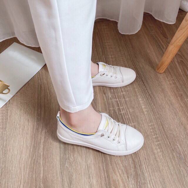 Giày thể thao sneakers nữ cổ thấp FAROSA -TH13 để dẻo chất da mềm cực êm chân