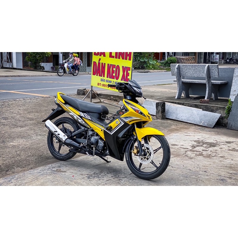 Tem rời Ex nhỏ mẫu Zin siêu nét cho xe màu đen vàng