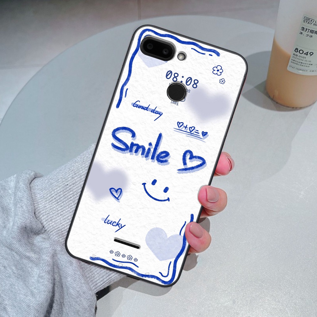 Ốp Xiaomi Redmi 6 in hình gấu vịt caro nhiều màu sắc ngộ nghĩnh dễ thương