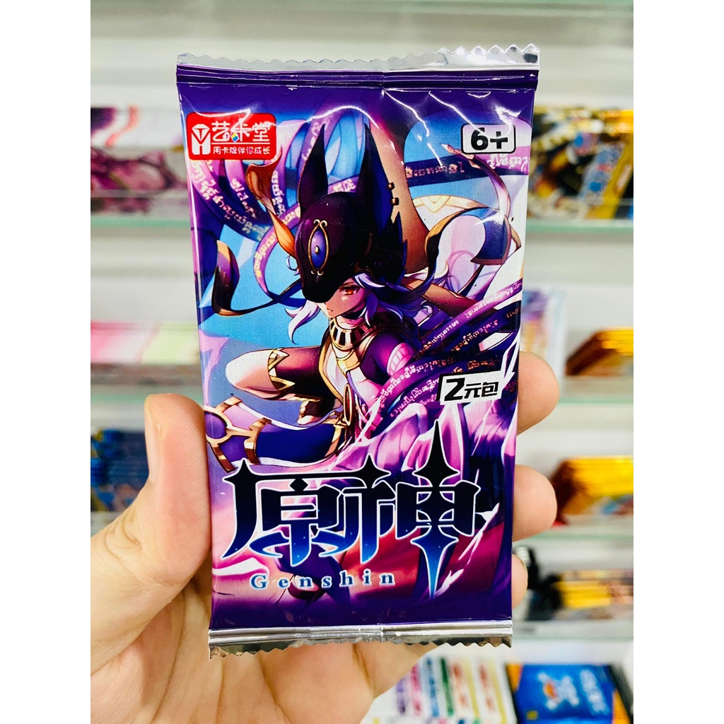 Set 5 ảnh thẻ nhân phẩm Anime Genshin Impact GI ngẫu nhiên