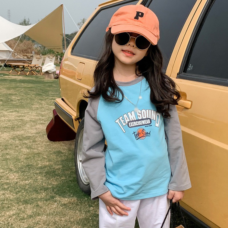 Se7en Áo Sơ Mi Dài Tay Cơ Bản In Hình Hoạt Hình Giản Dị Mùa Thu Hàn Quốc