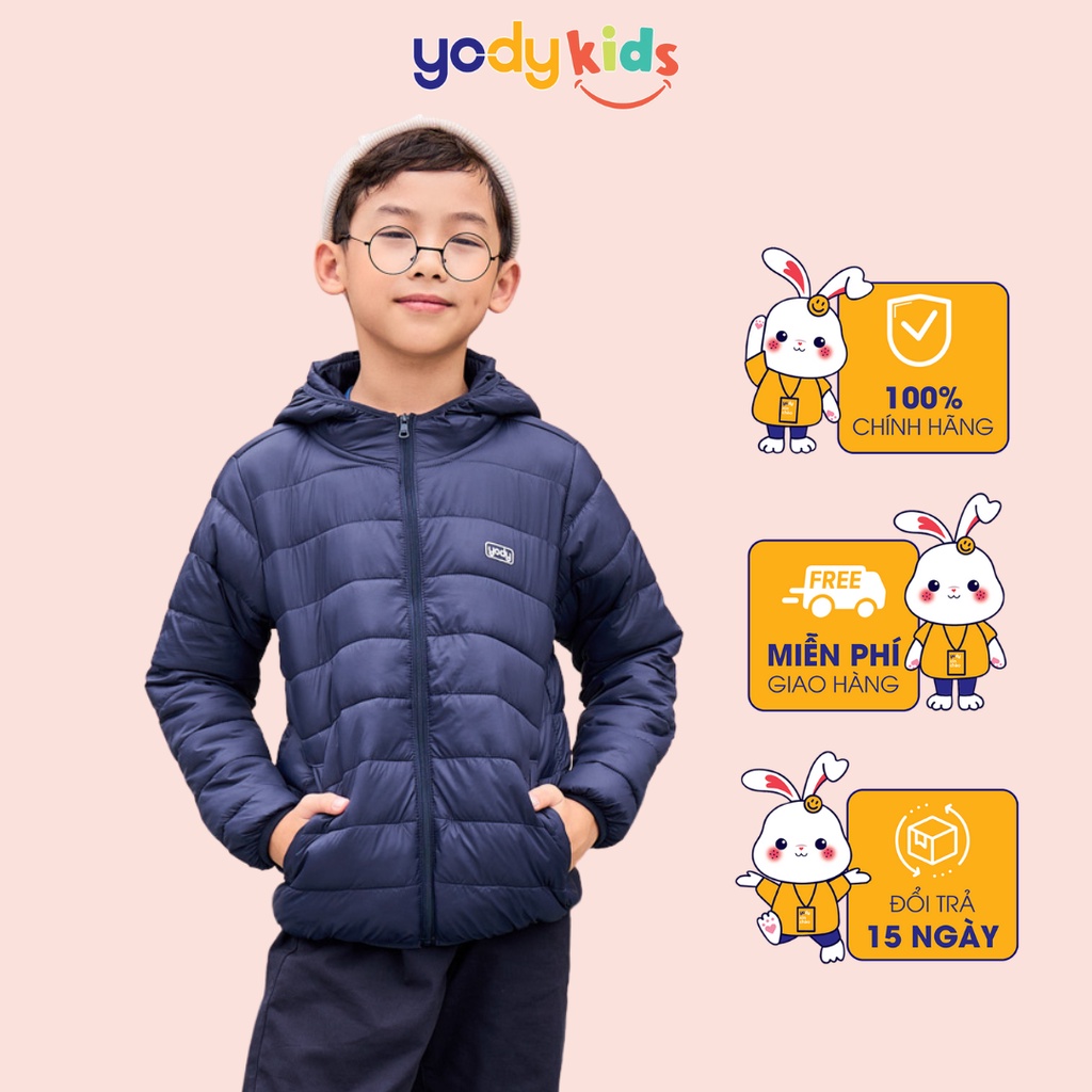 Áo khoác phao 3s cho bé YODY có mũ nhiều màu siêu ấm, siêu nhẹ PHK5001
