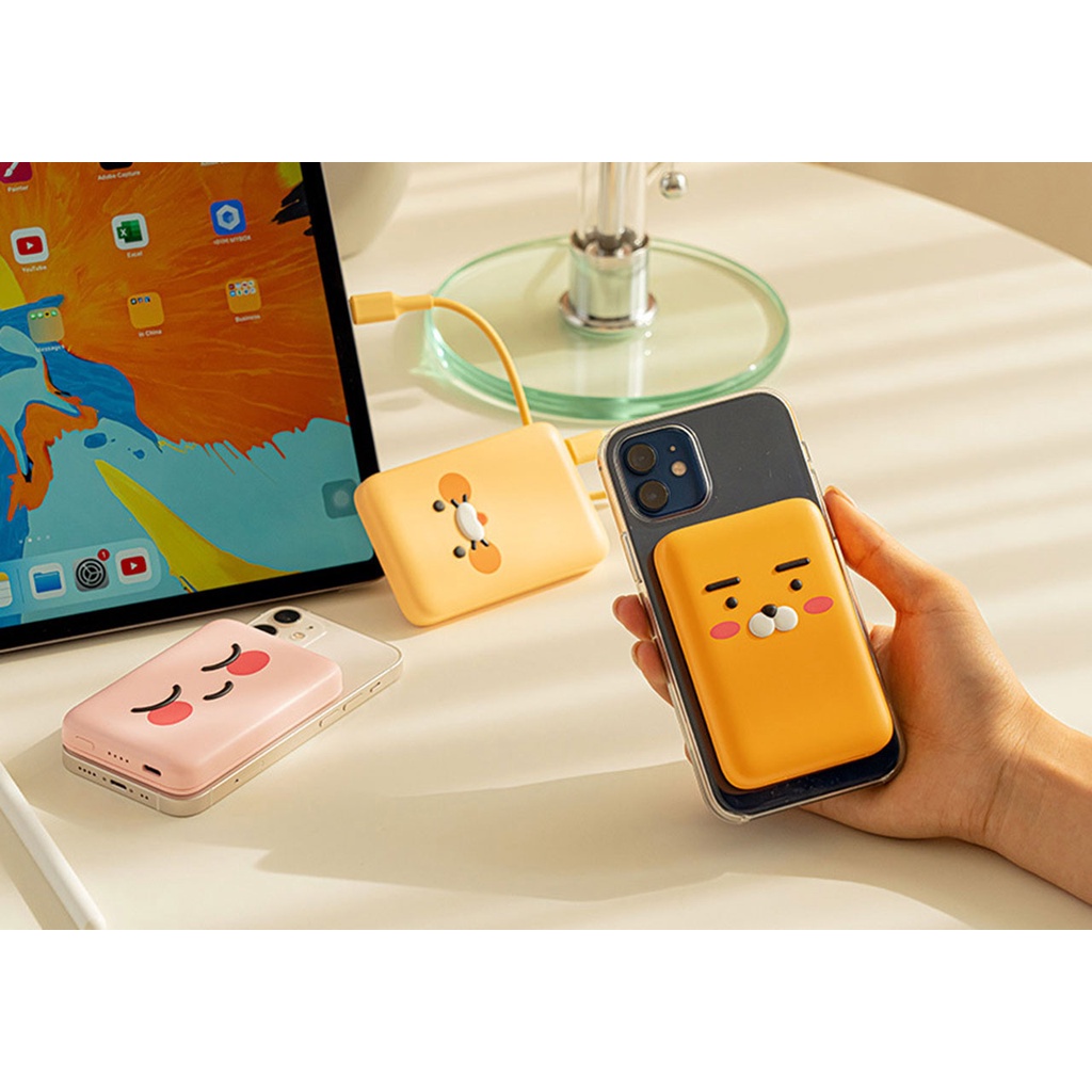 Sạc Dự Phòng Nam Châm Không Dây 5000mAh Kakao Friends