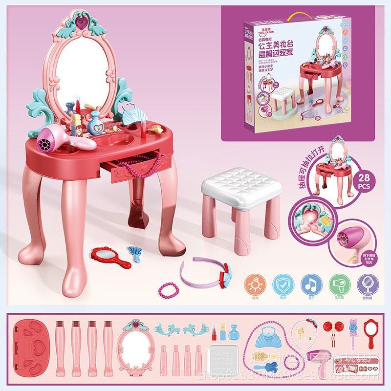 Bộ đồ chơi bàn trang điểm công chúa cho bé size lớn