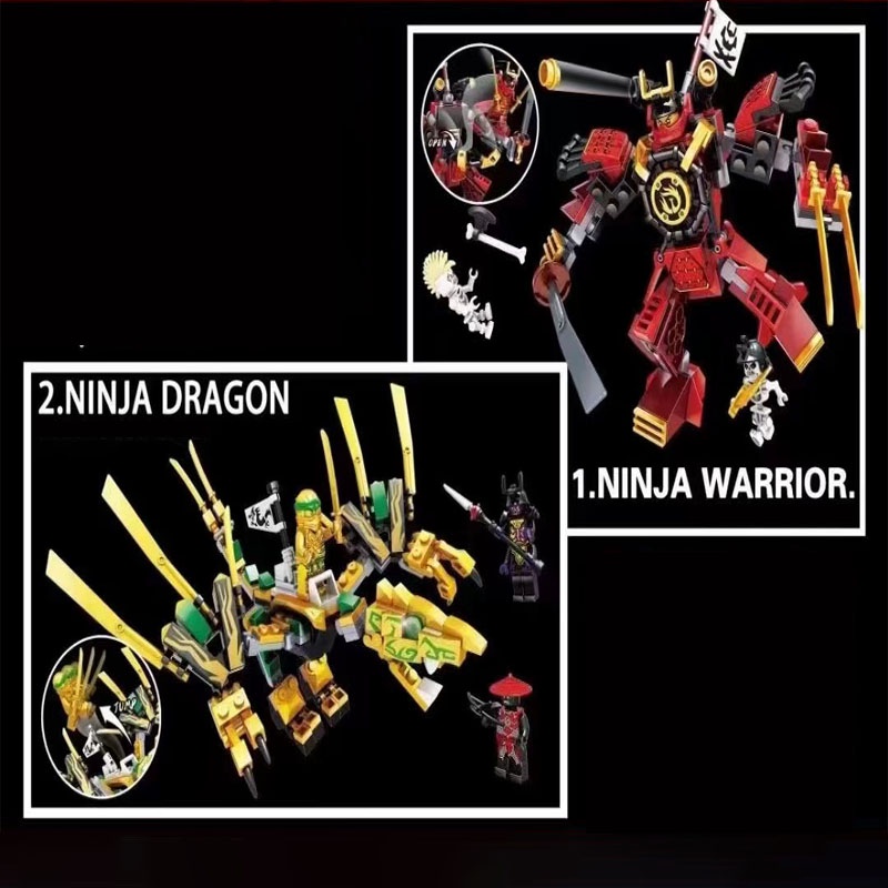 Đồ Chơi Lắp Ráp Rô Bốt Ninja X Samurai Độc Đáo