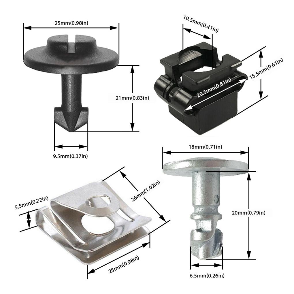 Set 20 Nắp Đậy Hộp Số Động Cơ Di Động Có Thể Tháo Rời Cho Passat B5 1998-2005