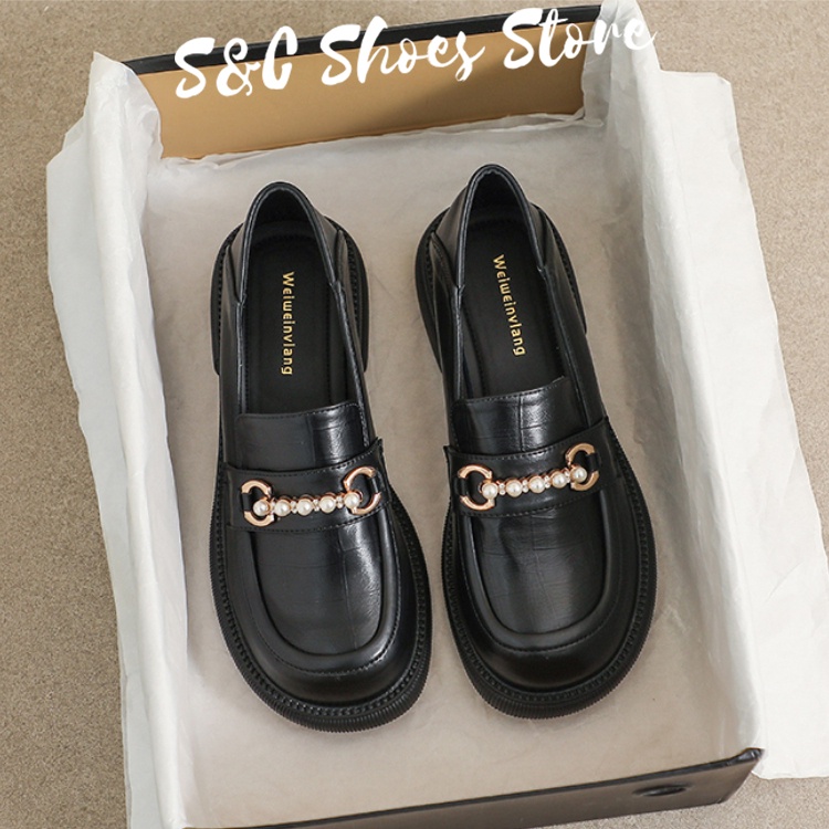 Giày Mary Jane Bằng Da Oxford Cao Cấp Thời Trang Thanh Lịch Dành Cho Nữ