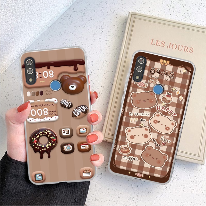 Ốp lưng Vsmart Star / Star 3 / Star 4 / Star3 / Star4 gấu xanh đỏ ốp gấu cute bo viền