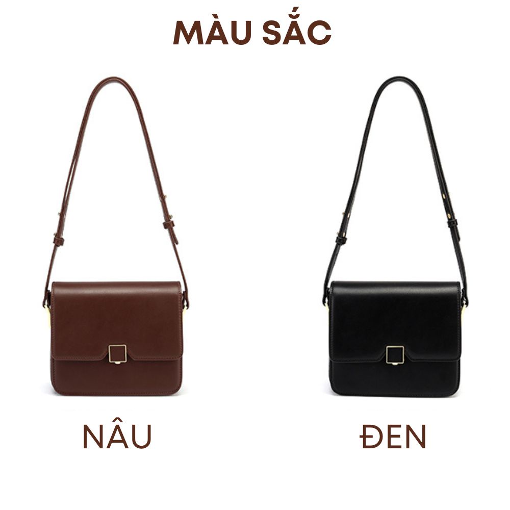Túi xách nữ đeo chéo đeo vai đẹp cao cấp đi chơi basic đi chơi du lịch ROSASO TX96