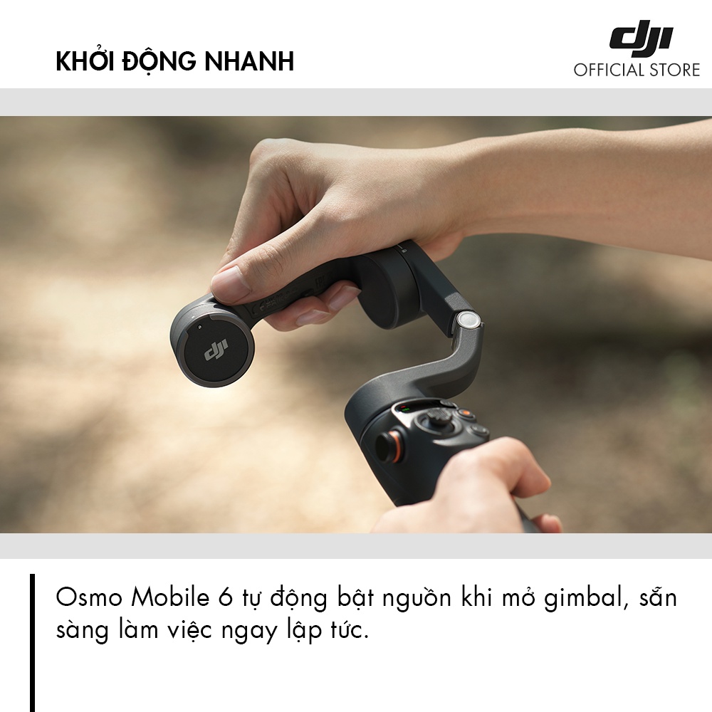 Tay cầm chống rung cho điện thoại gimbal DJI Osmo Mobile 6 (DJI OM6)